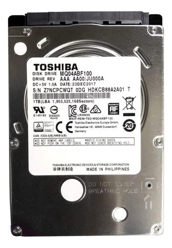Disco Duro Notebook 1Tb
